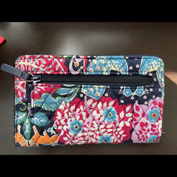 Vera Bradley Floral Turnlock Wallet - Picture 2 of 4